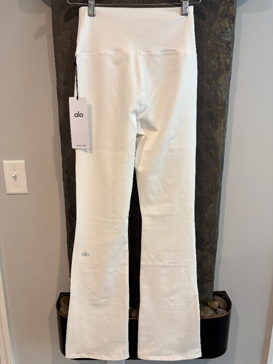 Pants - NWT Airbrush High-Waist Ivory Full Bootcut Legging Yoga Pants, Small